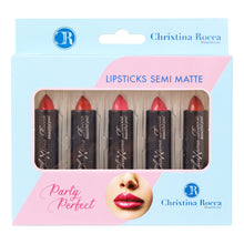 Load image into Gallery viewer, Chrixtina Rocca Beautiful You Party Perfect Lipstick 5 Pcs Set
